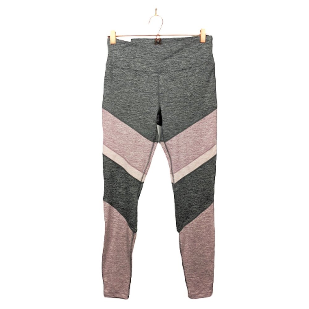 Serene Tangerine Colorblock Lavender Grey Leggings